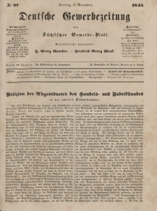 Deutsche Gewerbezeitung und Sächsisches Gewerbeblatt, Jahrg. X. Freitag, 5. Dezember, nr 97.