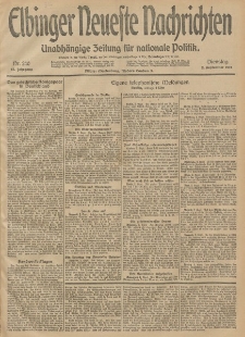Elbinger Neueste Nachrichten, Nr. 240 Dienstag 2 September 1913 65. Jahrgang