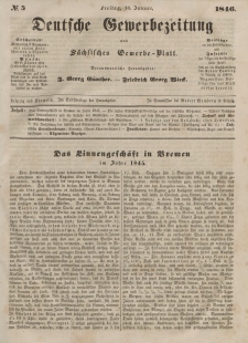 Deutsche Gewerbezeitung und Sächsisches Gewerbeblatt, 1846, Jahrg. XI, nr 5.