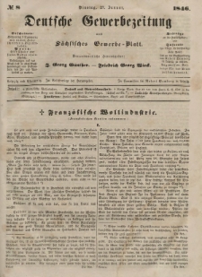 Deutsche Gewerbezeitung und Sächsisches Gewerbeblatt, 1846, Jahrg. XI, nr 8.