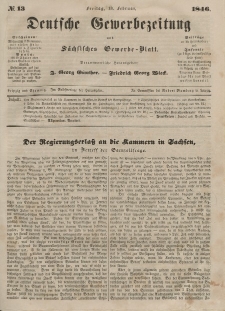 Deutsche Gewerbezeitung und Sächsisches Gewerbeblatt, 1846, Jahrg. XI, nr 13.
