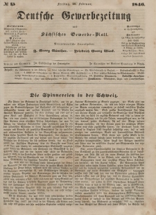 Deutsche Gewerbezeitung und Sächsisches Gewerbeblatt, 1846, Jahrg. XI, nr 15.