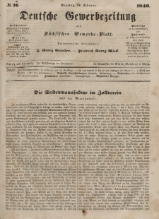 Deutsche Gewerbezeitung und Sächsisches Gewerbeblatt, 1846, Jahrg. XI, nr 16.