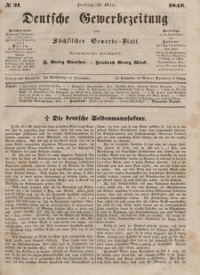 Deutsche Gewerbezeitung und Sächsisches Gewerbeblatt, 1846, Jahrg. XI, nr 21.