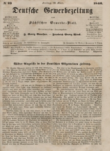 Deutsche Gewerbezeitung und Sächsisches Gewerbeblatt, 1846, Jahrg. XI, nr 23.