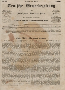 Deutsche Gewerbezeitung und Sächsisches Gewerbeblatt, 1846, Jahrg. XI, nr 29.