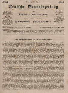 Deutsche Gewerbezeitung und Sächsisches Gewerbeblatt, 1846, Jahrg. XI, nr 32.