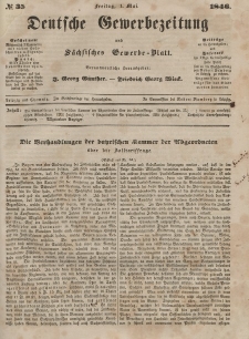 Deutsche Gewerbezeitung und Sächsisches Gewerbeblatt, 1846, Jahrg. XI, nr 35.