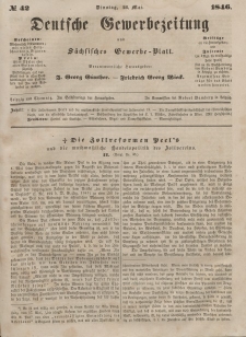 Deutsche Gewerbezeitung und Sächsisches Gewerbeblatt, 1846, Jahrg. XI, nr 43.