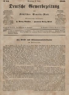 Deutsche Gewerbezeitung und Sächsisches Gewerbeblatt, 1846, Jahrg. XI, nr 44.