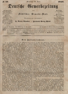 Deutsche Gewerbezeitung und Sächsisches Gewerbeblatt, 1846, Jahrg. XI, nr 48.