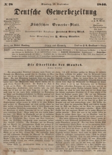 Deutsche Gewerbezeitung und Sächsisches Gewerbeblatt, Jahrg. XI. Dienstag, 29. September, nr 78.