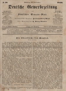 Deutsche Gewerbezeitung und Sächsisches Gewerbeblatt, Jahrg. XI. Dienstag, 29. September, nr 78.