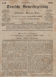 Deutsche Gewerbezeitung und Sächsisches Gewerbeblatt, Jahrg. XI. Freitag, 2. Oktober, nr 79.