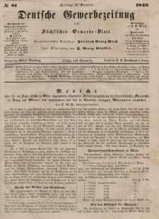 Deutsche Gewerbezeitung und Sächsisches Gewerbeblatt, Jahrg. XI. Freitag, 9. Oktober, nr 81.