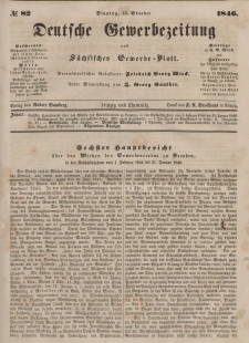 Deutsche Gewerbezeitung und Sächsisches Gewerbeblatt, Jahrg. XI. Dienstag, 13. Oktober, nr 82.