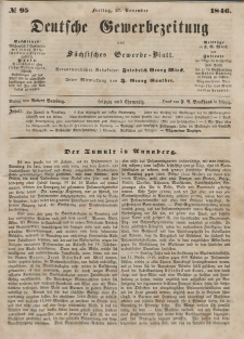 Deutsche Gewerbezeitung und Sächsisches Gewerbeblatt, Jahrg. XI. Freitag, 27. November, nr 95.