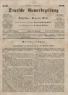 Deutsche Gewerbezeitung und Sächsisches Gewerbeblatt, Jahrg. XI. Freitag, 4. Dezember, nr 97.