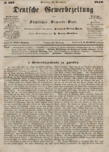 Deutsche Gewerbezeitung und Sächsisches Gewerbeblatt, Jahrg. XI. Dienstag, 22. Dezember, nr 102.