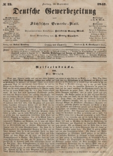 Deutsche Gewerbezeitung und Sächsisches Gewerbeblatt, Jahrg. XII, Freitag, 10. September, nr 73.