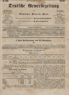 Deutsche Gewerbezeitung und Sächsisches Gewerbeblatt, Jahrg. XII, Freitag, 10. Dezember, nr 99.