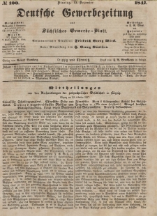 Deutsche Gewerbezeitung und Sächsisches Gewerbeblatt, Jahrg. XII, Dienstag, 13. Dezember, nr 100.