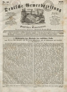 Deutsche Gewerbezeitung und Sächsisches Gewerbeblatt, Jahrg. XIV, Dienstag, 3. Juli, nr 53.