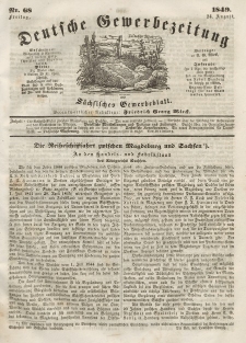 Deutsche Gewerbezeitung und Sächsisches Gewerbeblatt, Jahrg. XIV, Freitag, 24. August, nr 68.