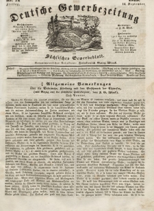 Deutsche Gewerbezeitung und Sächsisches Gewerbeblatt, Jahrg. XIV, Freitag, 14. September, nr 74.