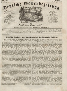 Deutsche Gewerbezeitung und Sächsisches Gewerbeblatt, Jahrg. XIV, Dienstag, 17. September, nr 75.