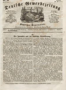 Deutsche Gewerbezeitung und Sächsisches Gewerbeblatt, Jahrg. XIV, Freitag, 26. Oktober, nr 86.