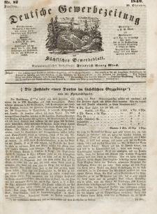 Deutsche Gewerbezeitung und Sächsisches Gewerbeblatt, Jahrg. XIV, Dienstag, 30. Oktober, nr 87.