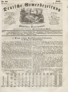 Deutsche Gewerbezeitung und Sächsisches Gewerbeblatt, Jahrg. XIV, Dienstag, 27. November, nr 95.