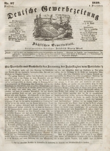 Deutsche Gewerbezeitung und Sächsisches Gewerbeblatt, Jahrg. XIV, Dienstag, 4. Dezember, nr 97.