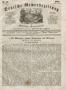 Deutsche Gewerbezeitung und Sächsisches Gewerbeblatt, Jahrg. XIV, Freitag, 7. Dezember, nr 98.