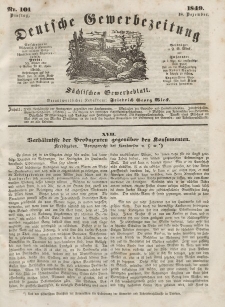 Deutsche Gewerbezeitung und Sächsisches Gewerbeblatt, Jahrg. XIV, Dienstag, 18. Dezember, nr 101.