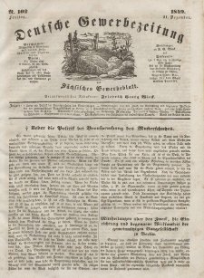 Deutsche Gewerbezeitung und Sächsisches Gewerbeblatt, Jahrg. XIV, Freitag, 21. Dezember, nr 102.