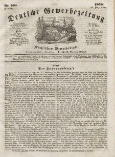 Deutsche Gewerbezeitung und Sächsisches Gewerbeblatt, Jahrg. XIV, Dienstag, 25. Dezember, nr 103.