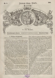 Deutsche Gewerbezeitung und Sächsisches Gewerbeblatt, 1864, Jahrg. XXIX, nr 3.