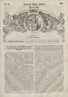 Deutsche Gewerbezeitung und Sächsisches Gewerbeblatt, 1864, Jahrg. XXIX, nr 34.