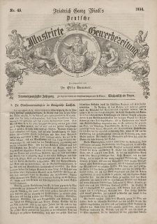 Deutsche Gewerbezeitung und Sächsisches Gewerbeblatt, 1864, Jahrg. XXIX, nr 45.