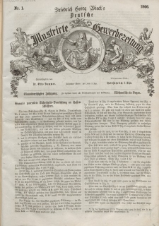 Deutsche Illustrirte Gewerbezeitung, 1866. Jahrg. XXXI, nr 1.