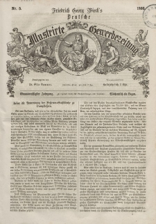 Deutsche Illustrirte Gewerbezeitung, 1866. Jahrg. XXXI, nr 5.