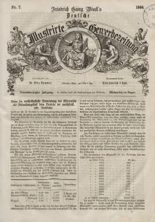 Deutsche Illustrirte Gewerbezeitung, 1866. Jahrg. XXXI, nr 7.