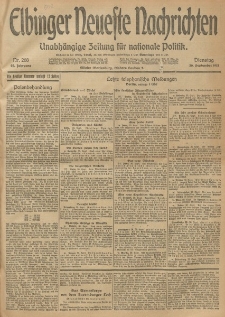 Elbinger Neueste Nachrichten, Nr. 268 Dienstag 30 September 1913 65. Jahrgang