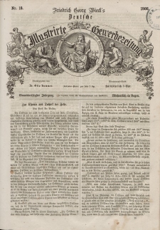 Deutsche Illustrirte Gewerbezeitung, 1866. Jahrg. XXXI, nr 18.