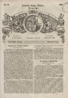 Deutsche Illustrirte Gewerbezeitung, 1866. Jahrg. XXXI, nr 19.