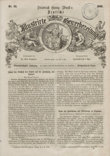 Deutsche Illustrirte Gewerbezeitung, 1866. Jahrg. XXXI, nr 23.