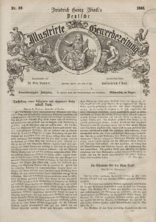 Deutsche Illustrirte Gewerbezeitung, 1866. Jahrg. XXXI, nr 39.