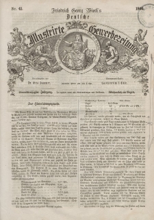 Deutsche Illustrirte Gewerbezeitung, 1866. Jahrg. XXXI, nr 41.